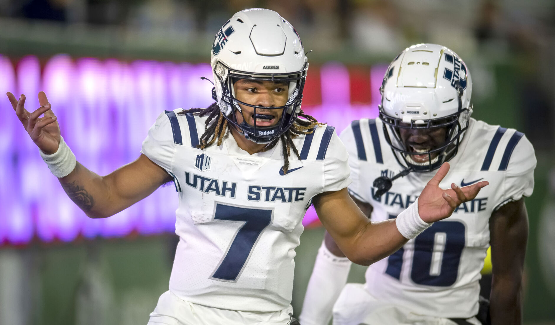 USU football: Aggies, down to their 4th-string QB, grind out win over ...