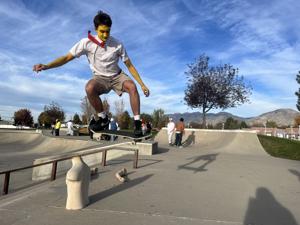 USU Skateboard Club hopes to continue resurgence following Halloween-themed event