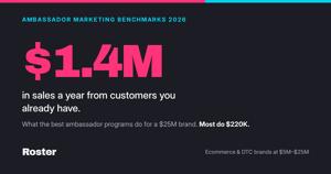 The Top 25% of DTC Ambassador Programs Refer 5.6% of Revenue -- Millions a Year in Sales From Existing Customers