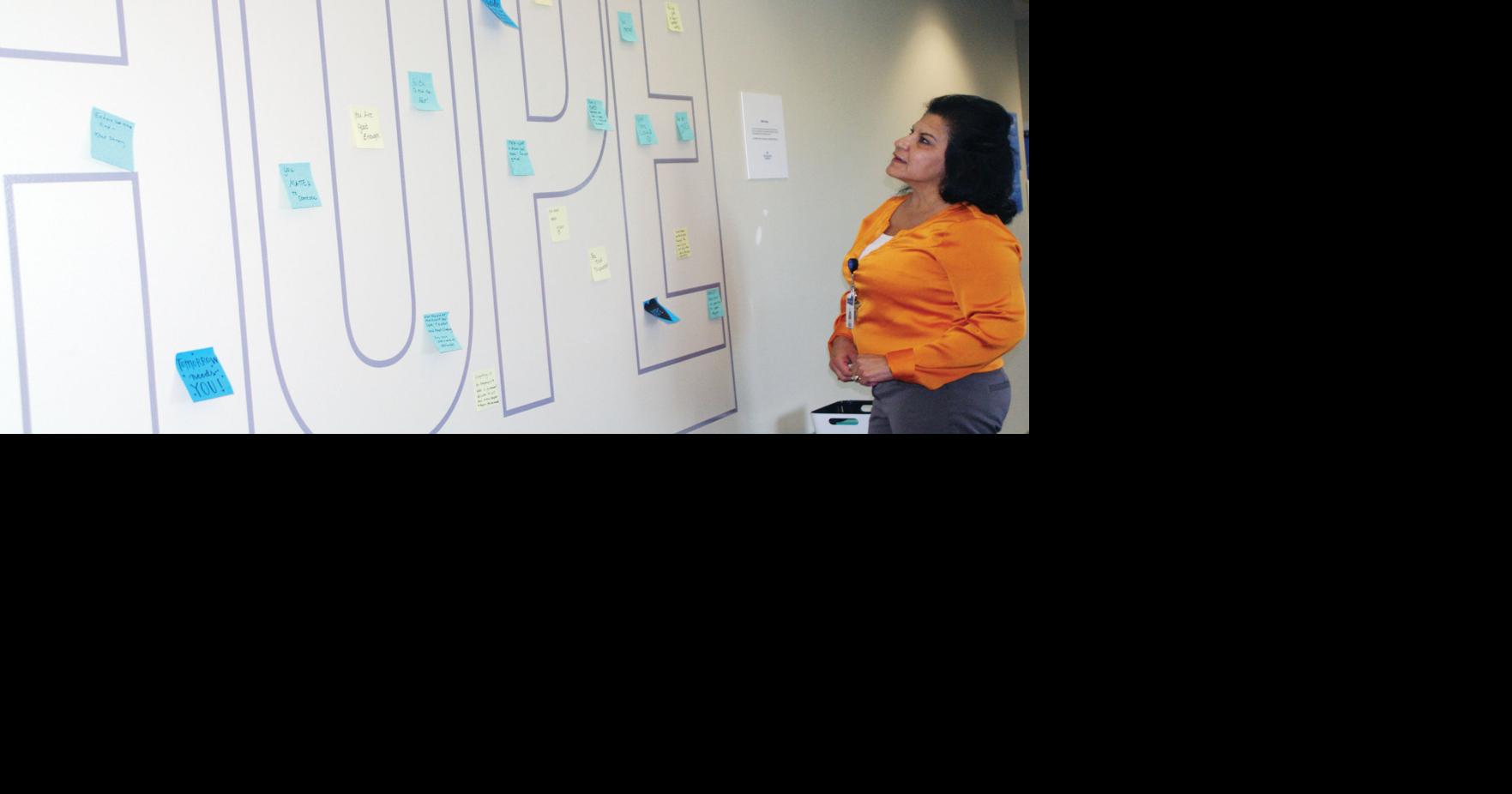 Messages of love: Hospital's 'Hope Wall' offers support to those ...