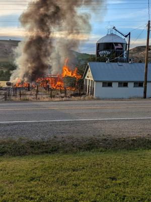 Fire claims historic local barn in Mink Creek