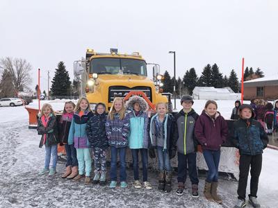Cokeville Students learn about Snowplow Safety