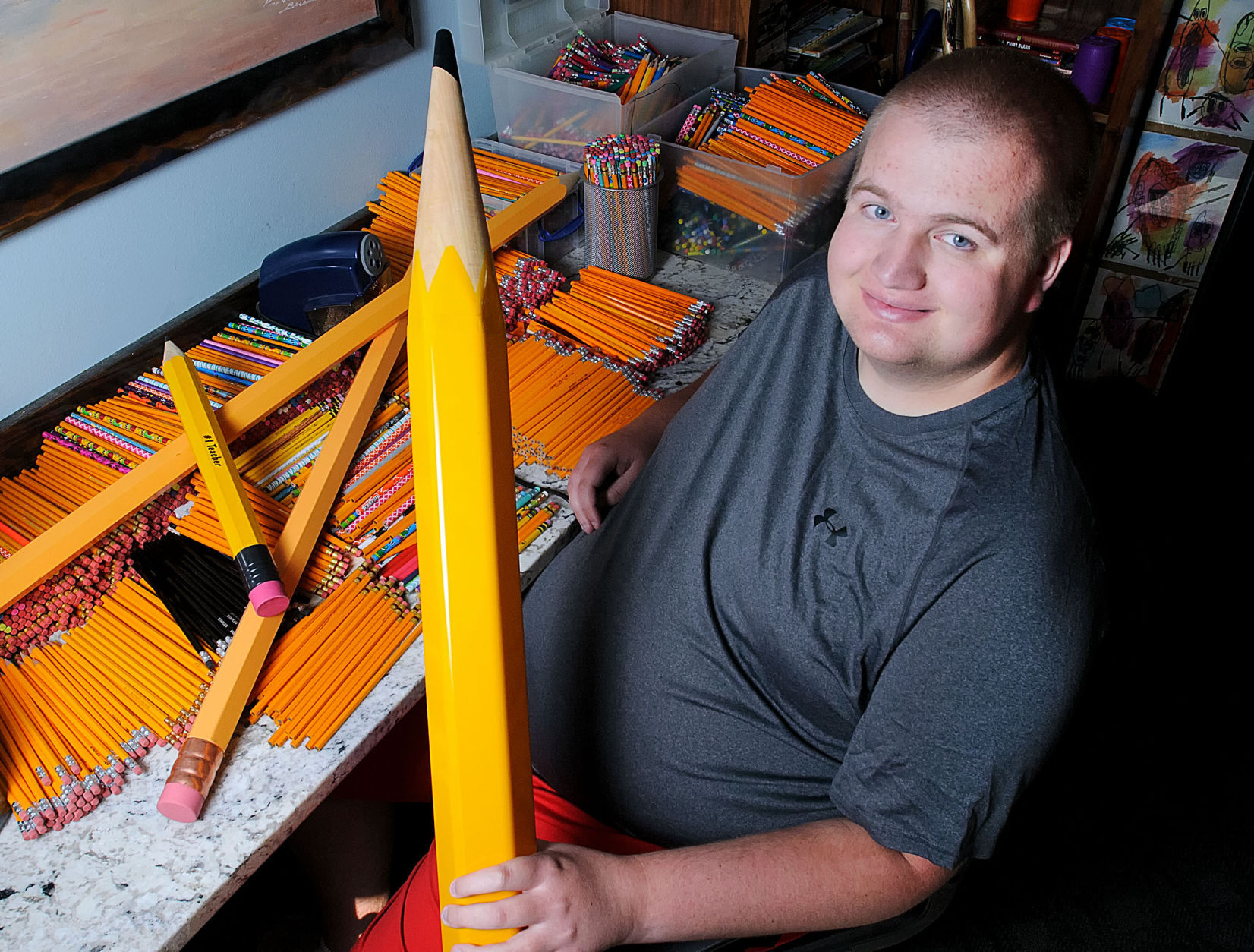 Providence resident collects thousands of pencils for donation