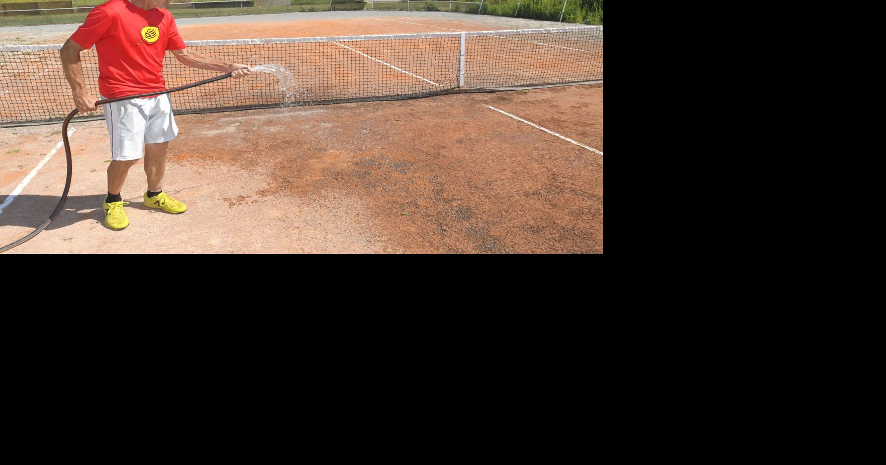 Smithfield s Barker builds a pair of clay tennis courts Sports