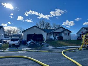 Hyrum garage fire results in $100,000-plus in damages, moderate injuries to one