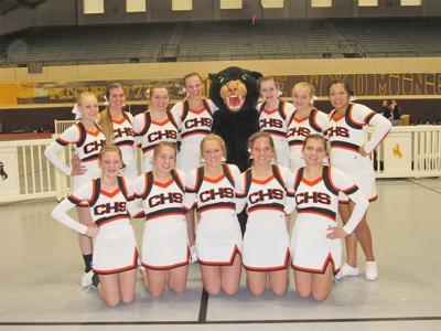 Cheerleaders compete in Game Day Competition
