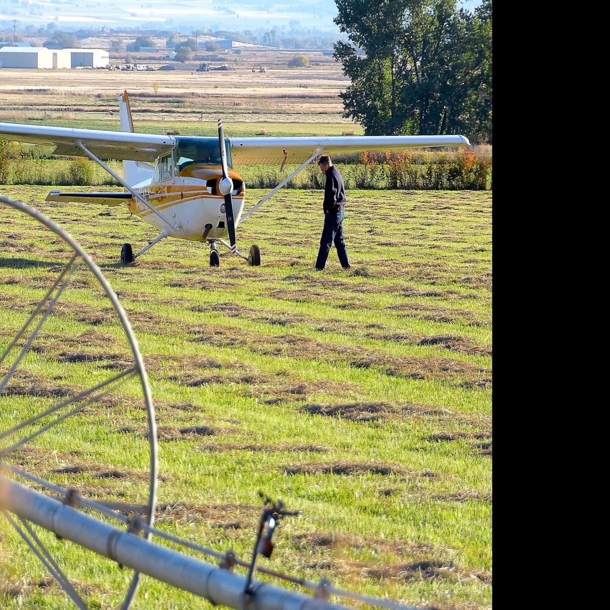 Mechanical problems lead to hayfield landing for local flight ...
