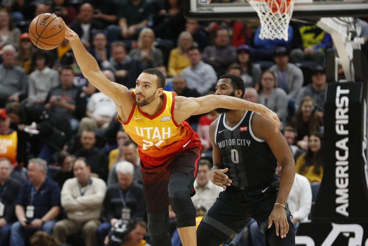 Gobert Grabs 25 Rebounds As Jazz Beat Pistons Utah Jazz Hjnews Com