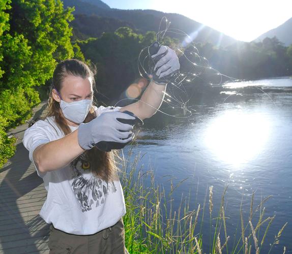 Tackling pollution: USU student hopes to reduce fishing-line