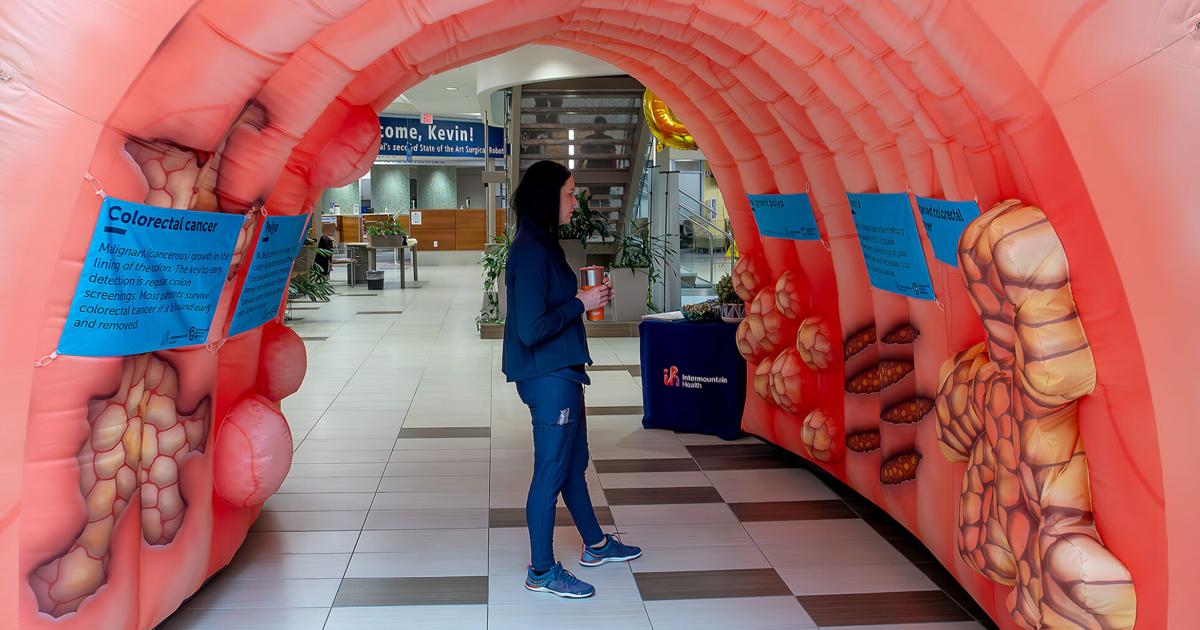 Inflatable colon display at Logan Regional Hospital teaches about colon ...