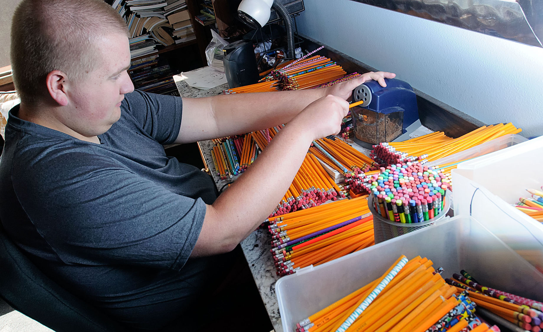 Providence resident collects thousands of pencils for donation