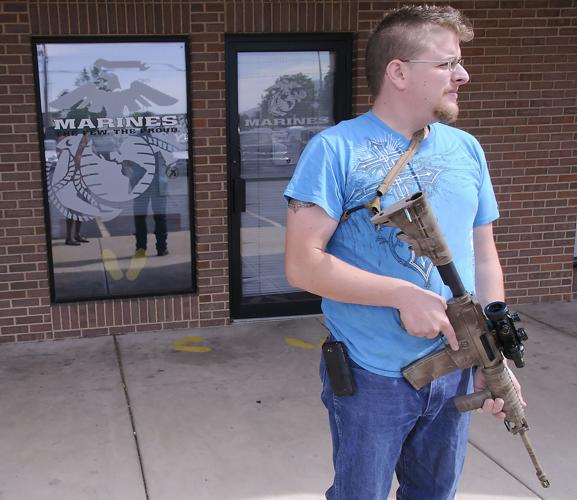 Sitting ducks': Heavily armed man vows to defend Logan military 