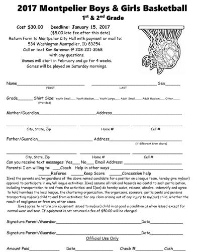 Girls Basketball Sign Up News Hjnews Com
