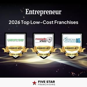 Three Five Star Franchising brands honored on Entrepreneur's Top Low Cost Franchises list