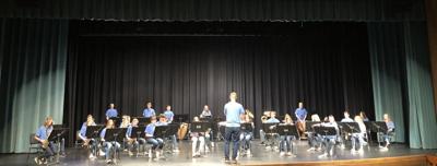 High School Concert Band combines with Junior High Band