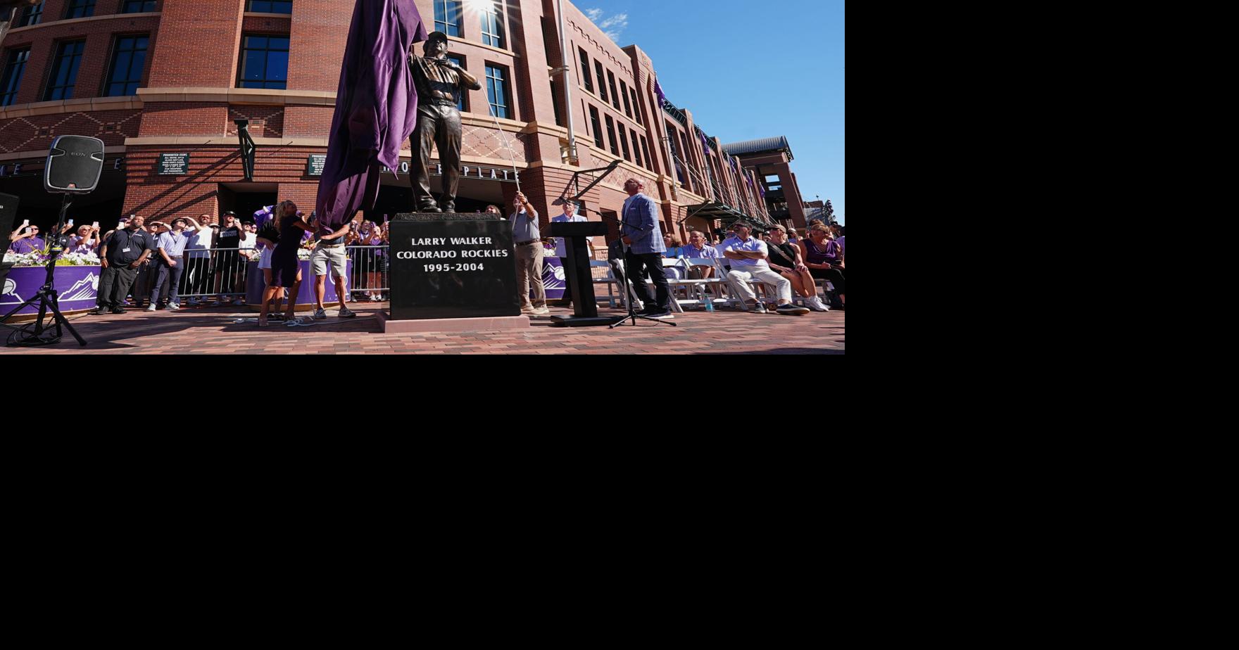 Rockies Walker Statue Baseball