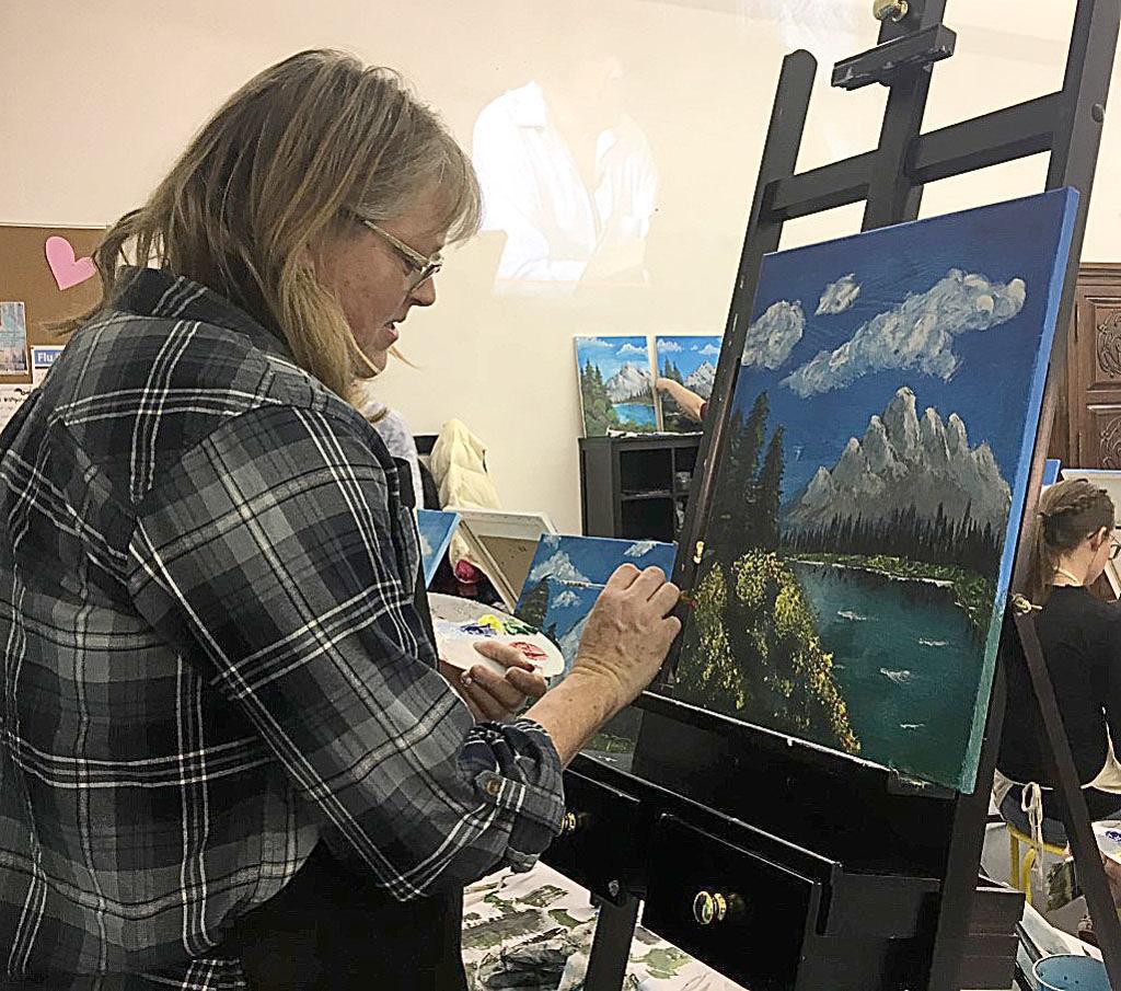 A Night With Bob Ross Imagine This Logan Teaches Style Of Late