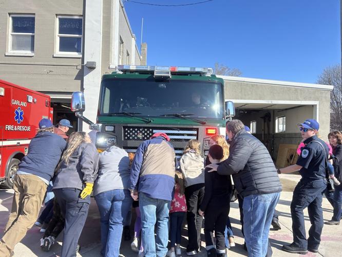 Garland celebrates new fire engine with traditional “push-in” ceremony ...