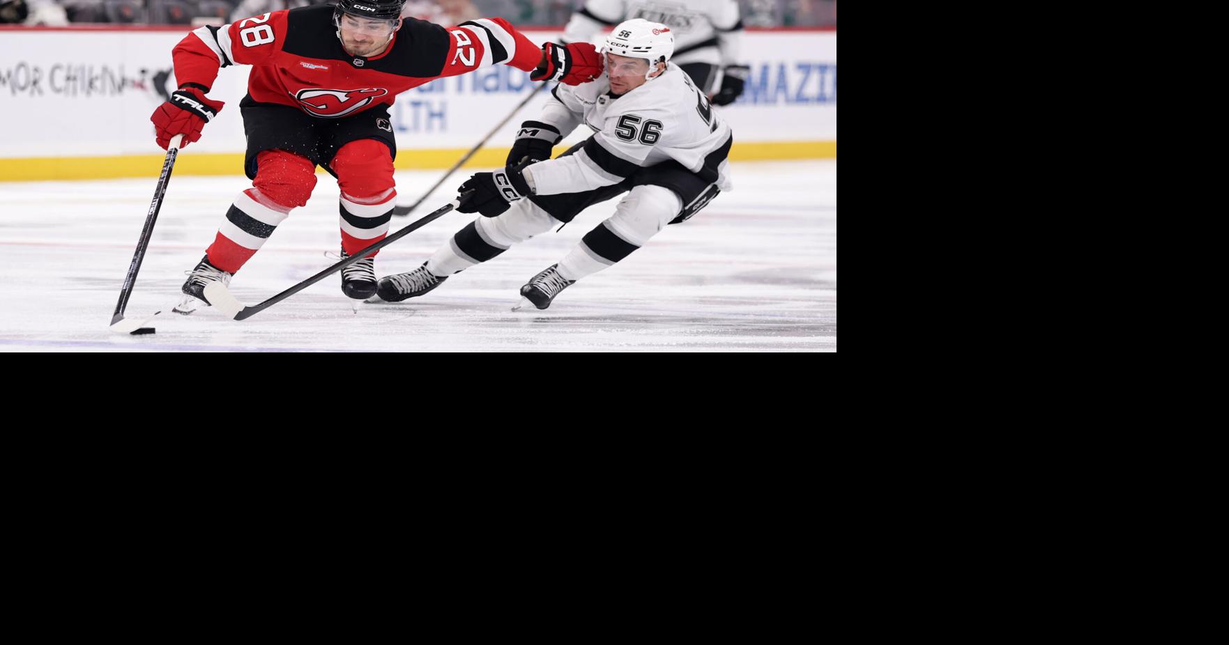 APTOPIX Kings Devils Hockey