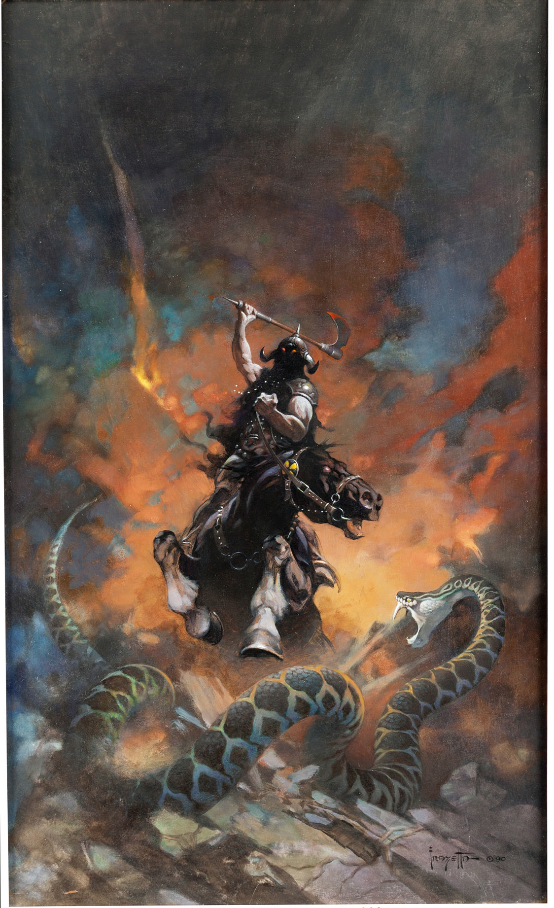 Death Dealer painting outshines Superman comic at auction | Z Features ...