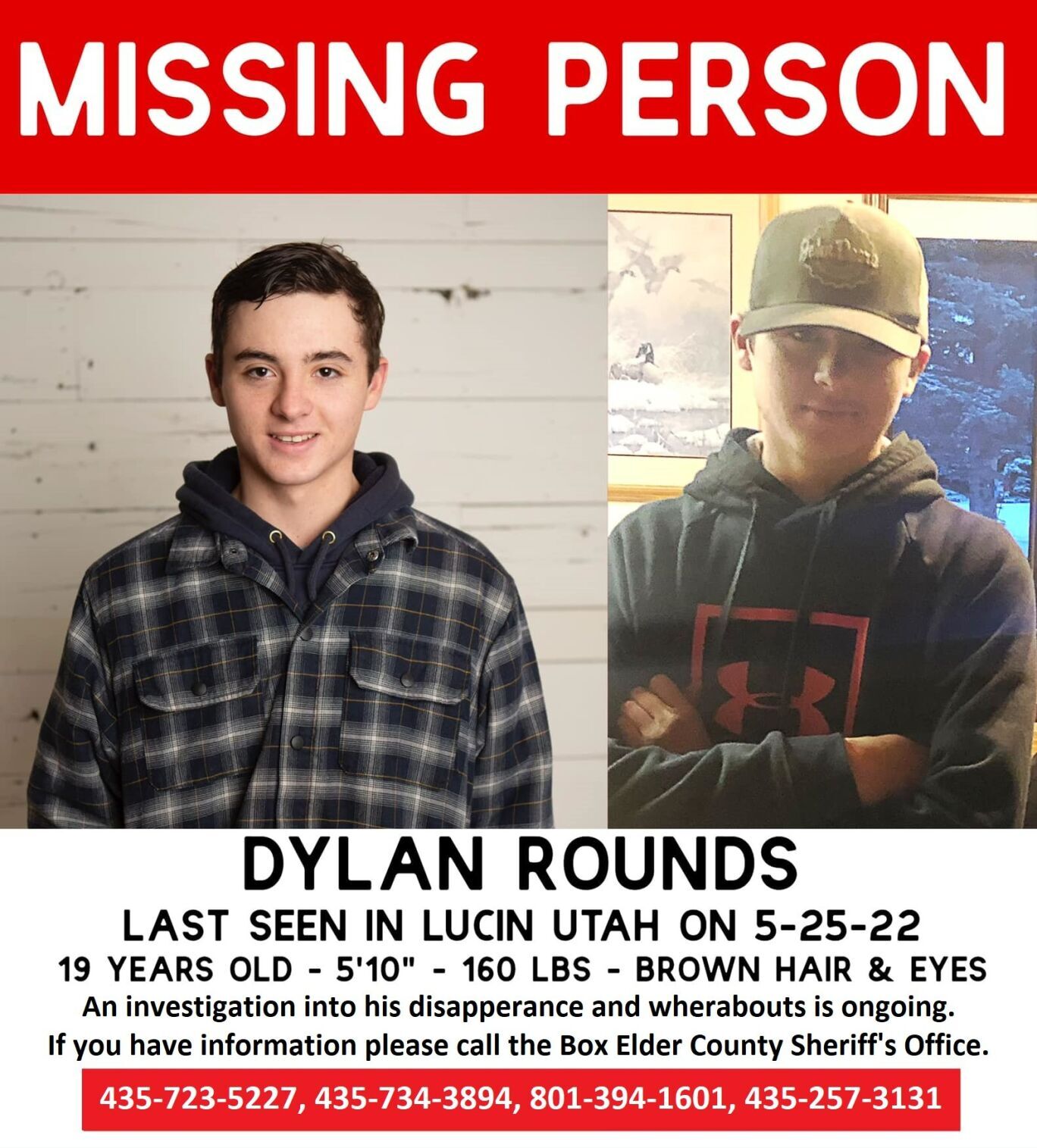 Authorities name suspect in Dylan Rounds' disappearance