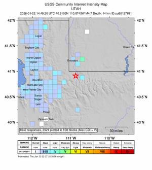 ‘Utah is earthquake country’: Earthquake near Wyoming-border shakes Utah