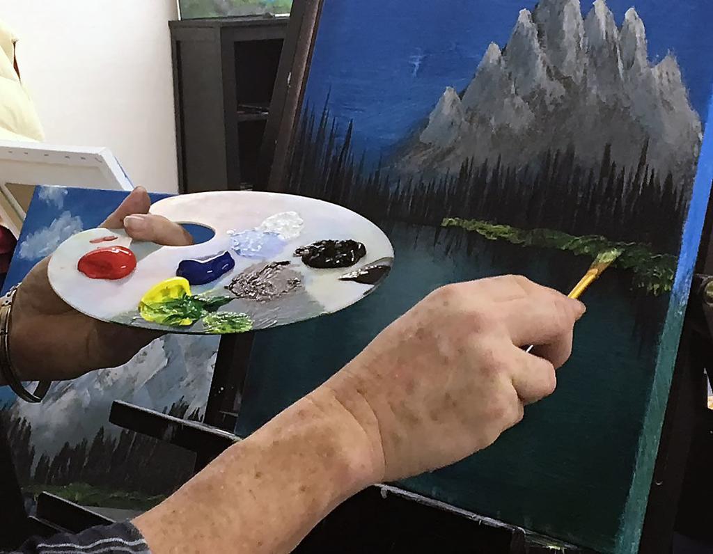 A Night With Bob Ross Imagine This Logan Teaches Style Of Late