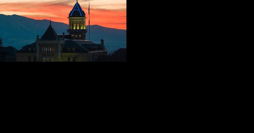 Utah buildings lit up with yellow and blue lights in support of Ukraine - Vimarsana News