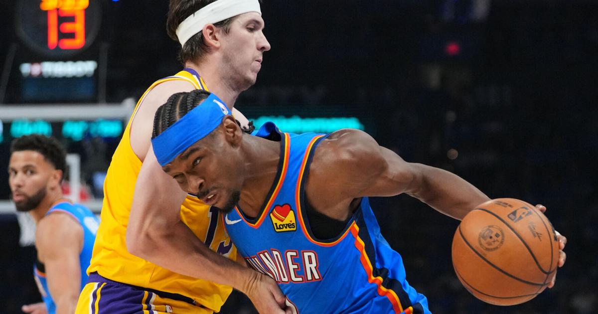 APTOPIX Lakers Thunder Basketball