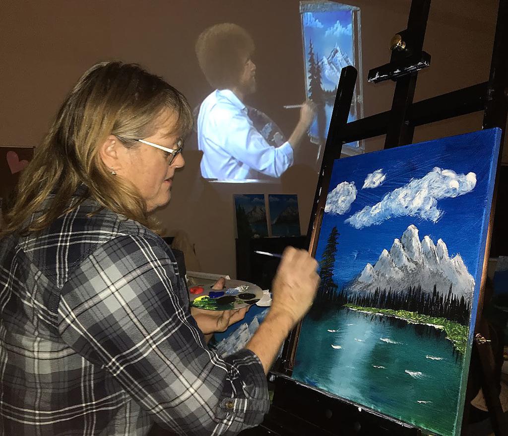 A Night With Bob Ross Imagine This Logan Teaches Style Of Late