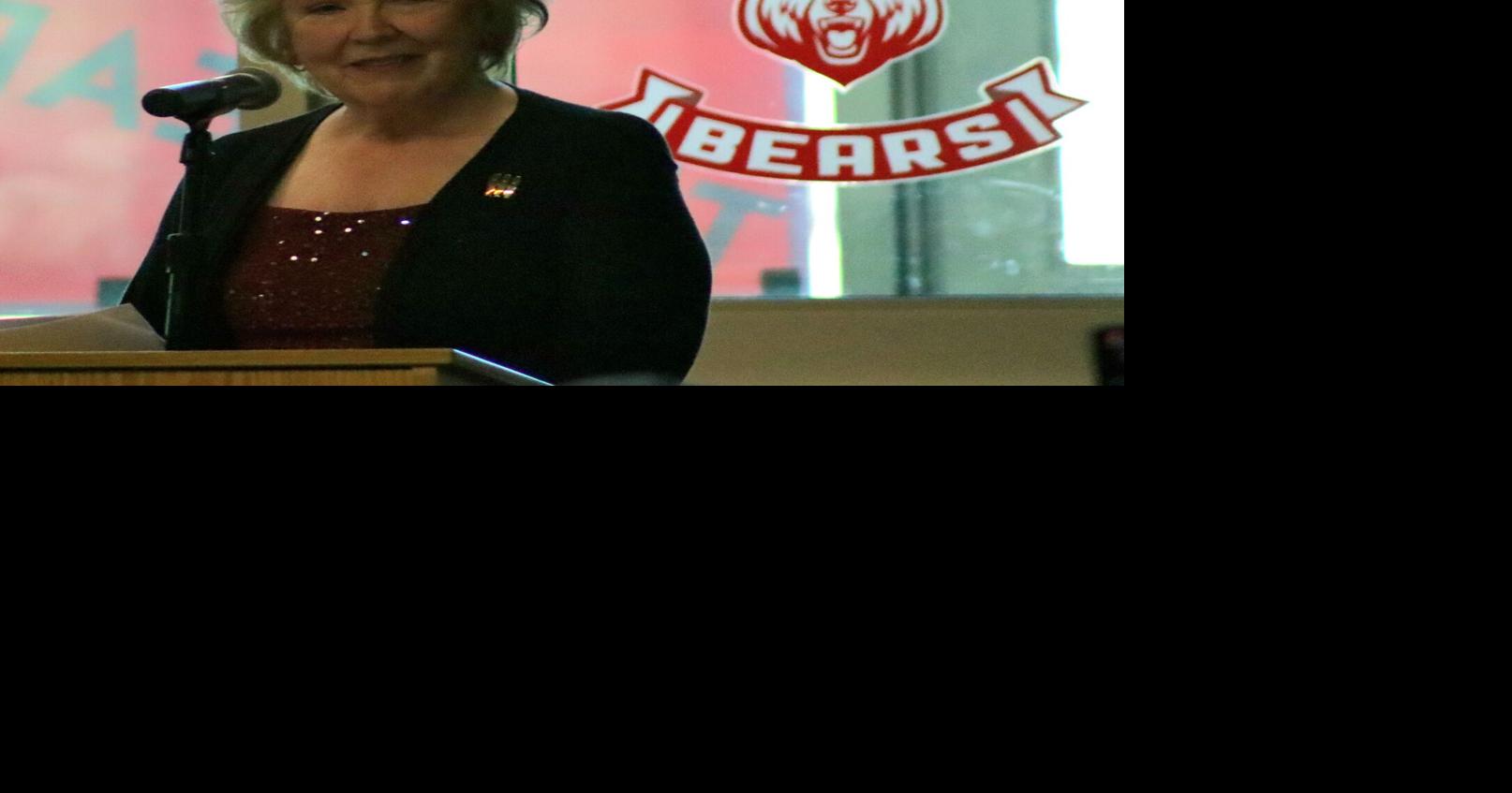 Restored 100-year-old Bear River High School bear unveiled Saturday