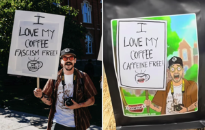 Idaho photographer files lawsuit against Cache Coffee and More over "No Kings" image recreation