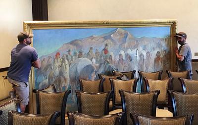 Minerva Teichert Painting In County Council Chambers Removed For