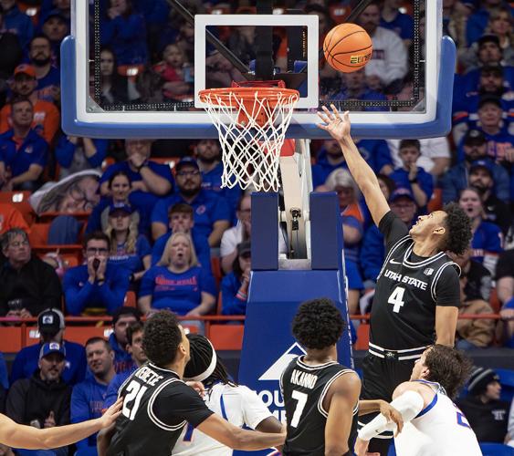 USU men’s basketball: Aggies stumble in second half, kicked by Broncos ...