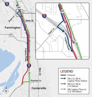 I-15’s nightly lane closures in Davis County to persist through Saturday