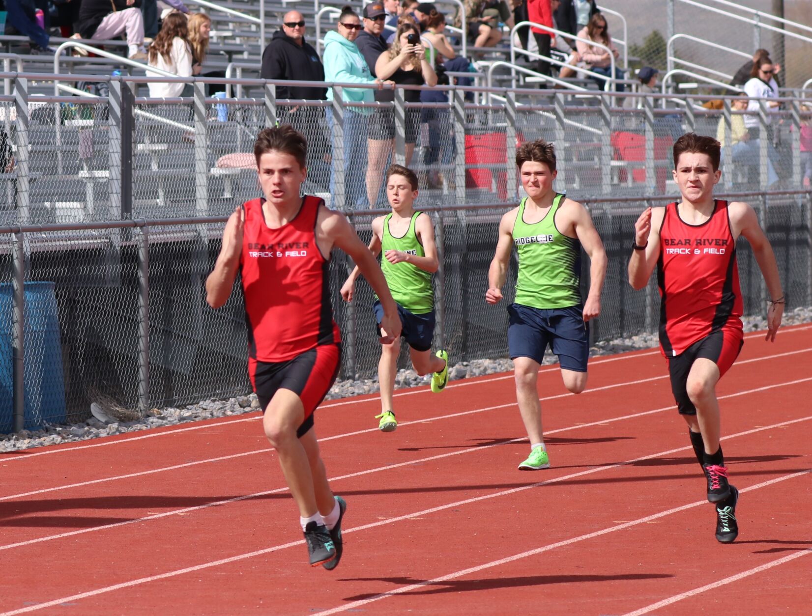 Ridgeline sweeps Boys’ 100M Dash as Bears Shine in Shot Put and Discus