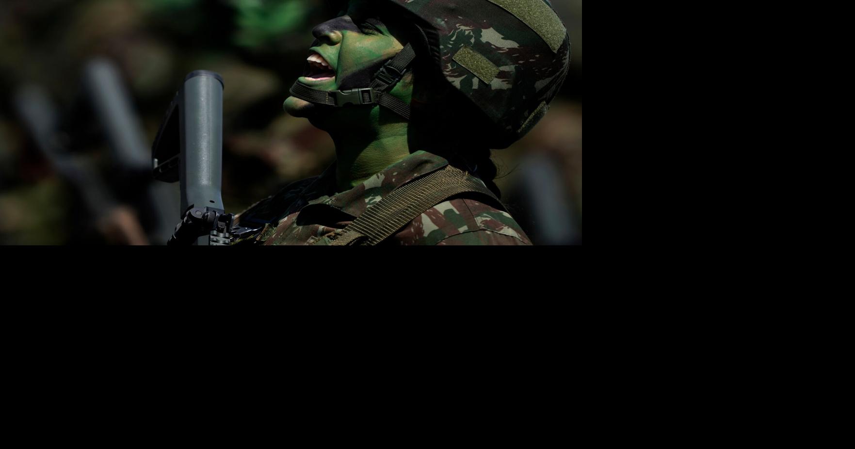 APTOPIX Brazil Soldier Day
