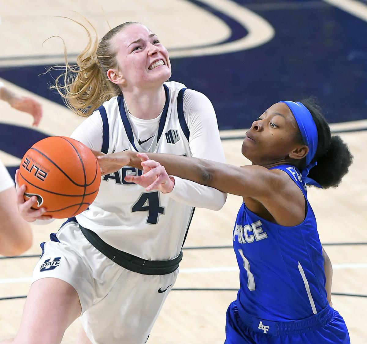 Lady Falcons Pull Away From Aggies Usu Sports Hjnews Com