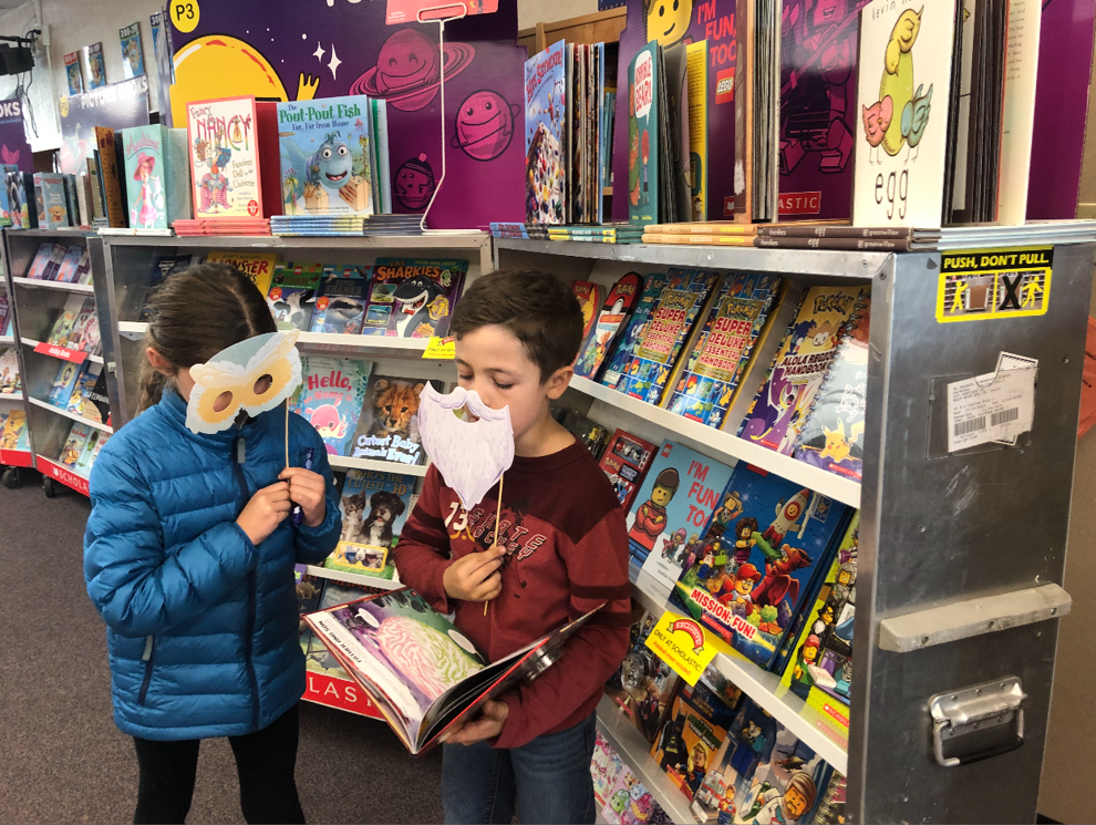 Students shop at Scholastic book fair Books