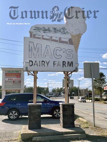 Old Mac's Dairy Farm sign