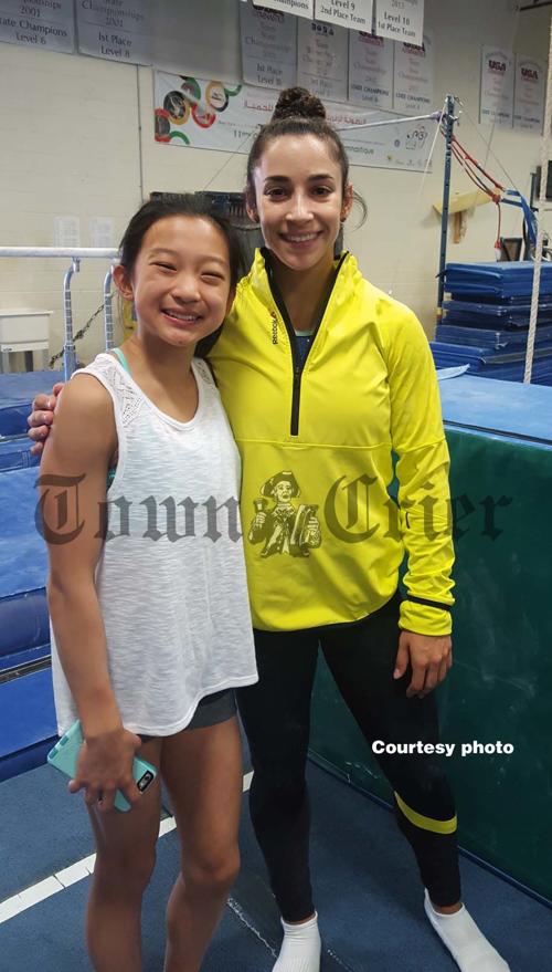 Cory Shinohara with Olympic Medalist Aly Raisman