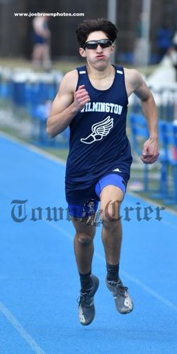 Wilmington’s Evan Shackelford in the middle of his race