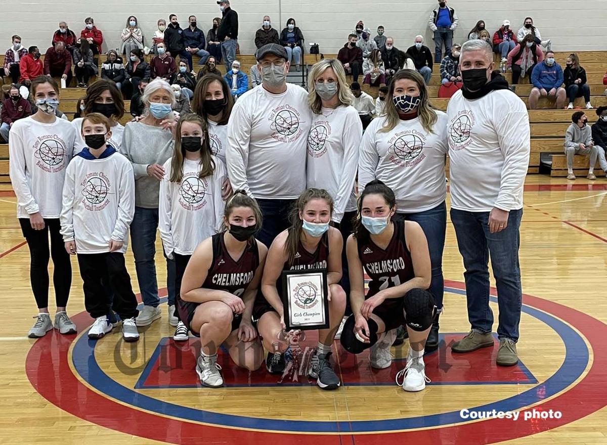 The Chelmsford Girls Basketball team defeated Tewksbury in the Championship round of the third annual Tony Romano Memorial Christmas Tournament
