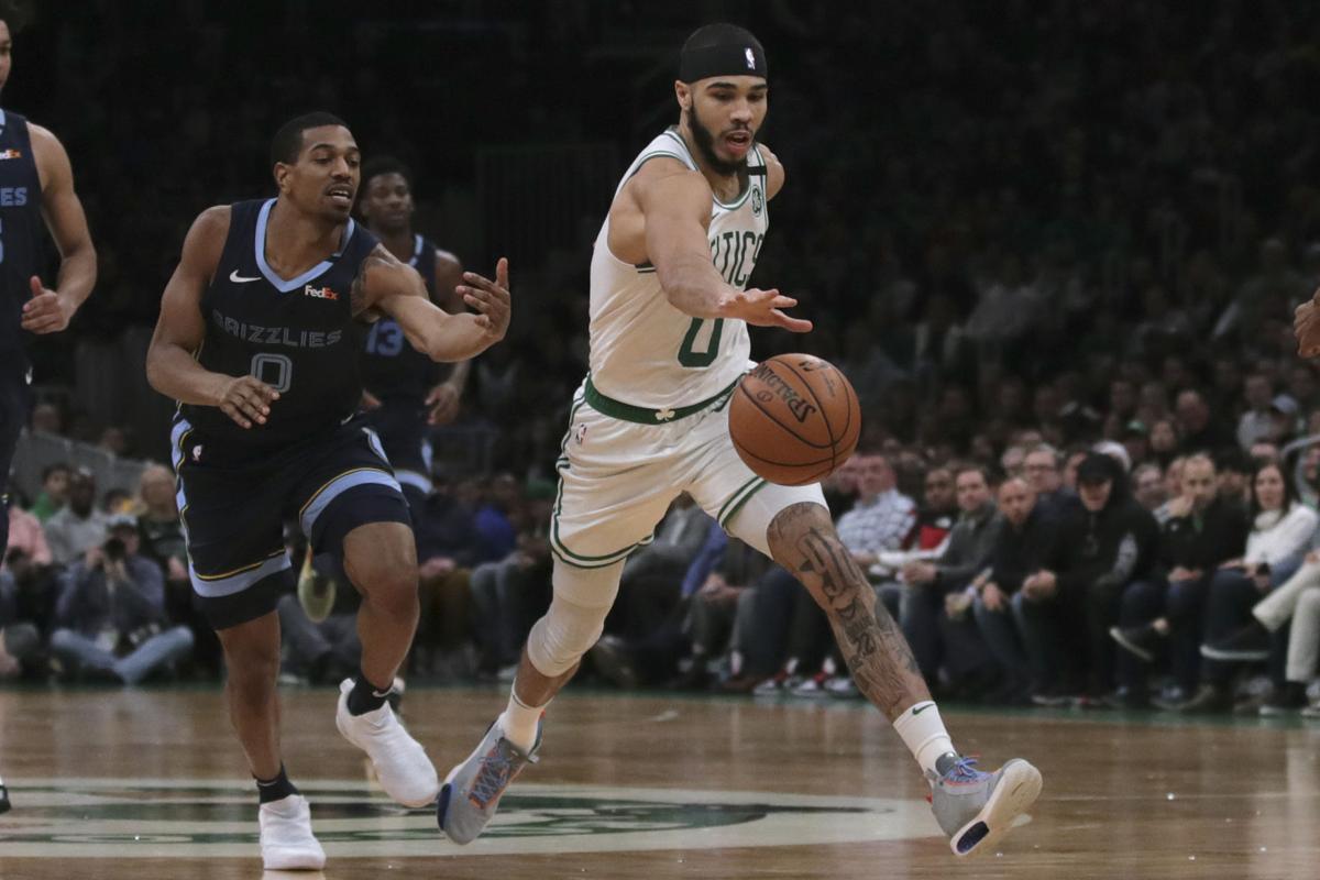 Tatum Scores 23 Before Injury Celtics Down Grizzlies Celtics