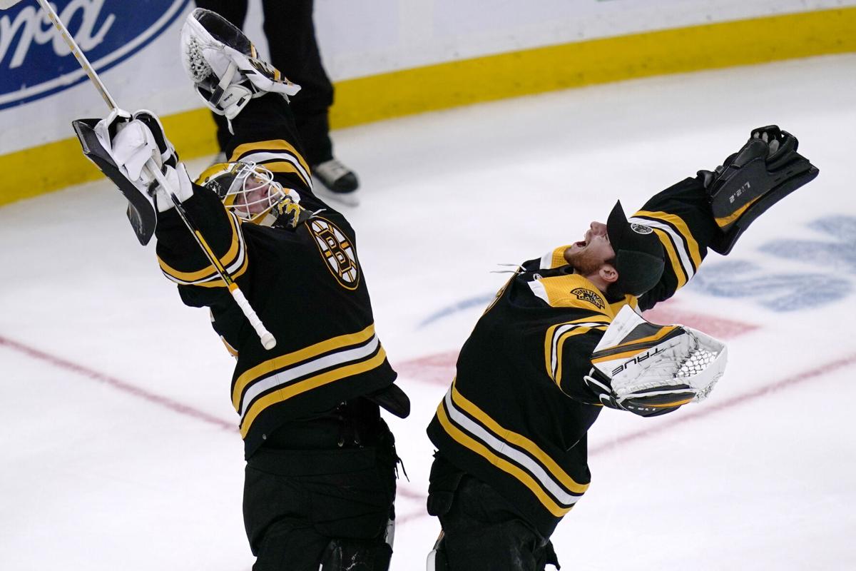 WATCH: Bruins' Brad Marchand and Patrice Bergeron bust out a