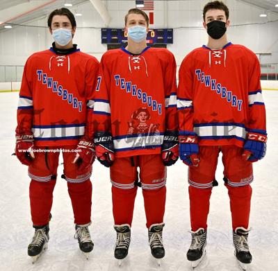The captains of this year’s TMHS Boys Hockey team