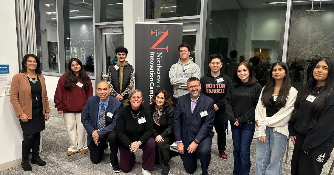 BHS students attend fireside chat to talk life science, AI