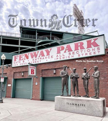 A view of historic Fenway Park in Boston, Massachusetts from just