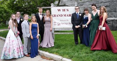 Members of Wakefield High School Class of 2019, prom dates and friends