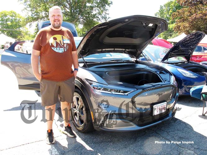 Dennis Munsie of Wilmington brought his 2021 Ford Mustang Mach-E